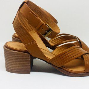 MADEWELL leather sandals with stacked heel
